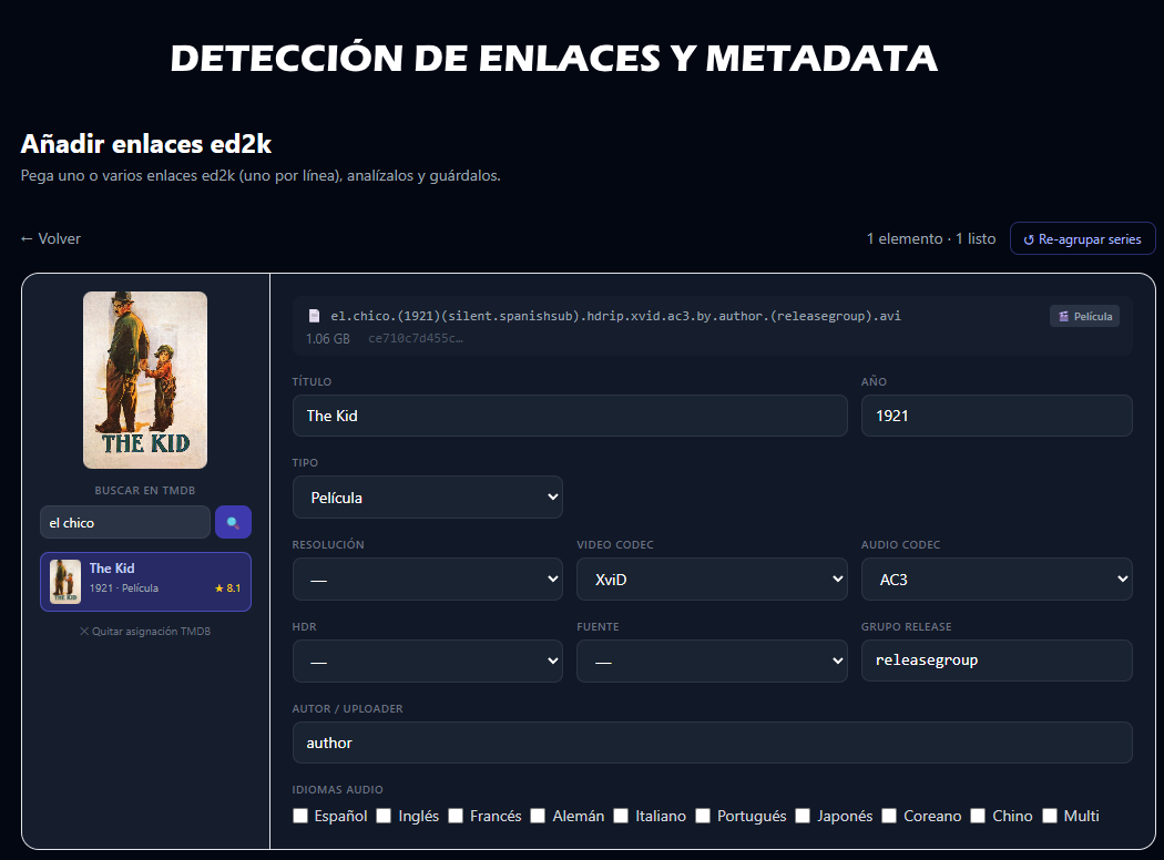 MediaNode — Vista principal